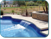 swimming pool cascades and streams for pool in NC